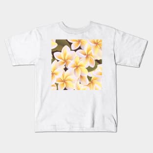 Creamy Blossom Elegance Kids T-Shirt